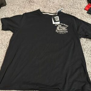 Denim and flower mens shirt